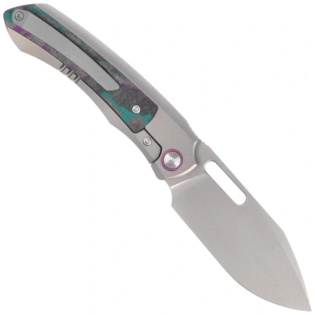 Nóż składany Remette Orca Gray Titanium/Jazzy CamoCarbon, Pearlescent M390 (ORCAJY)