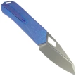 Nóż składany Remette RT-Woodpecker Crystal Blue Titanium, Hand Grinding Pearlescent M390 (RTWP-IB)