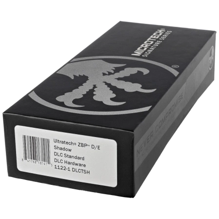 Microtech Ultratech Gen III ZBP D/E Signature OTF Knife Shadow DLC Aluminum, Shadow DLC M390MK by Tony Marfione (1122-1DLCTSH)