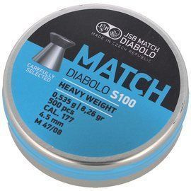 JSB Match Heavy Weight S100 Pellets 4.51 mm, 500 pcs (000026-500)