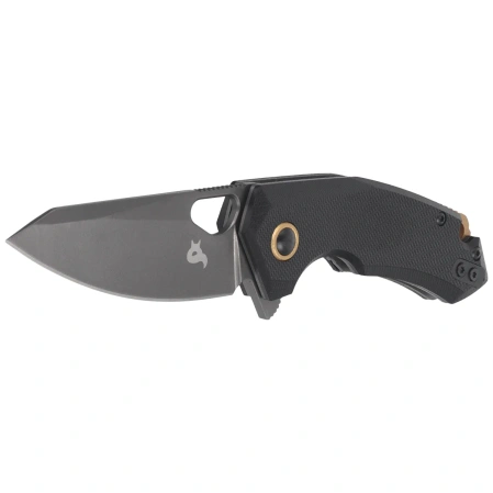 BlackFox The Corner Knife Black G10, Grey Titanium 10Cr15CoMov (BF-787 G10B)