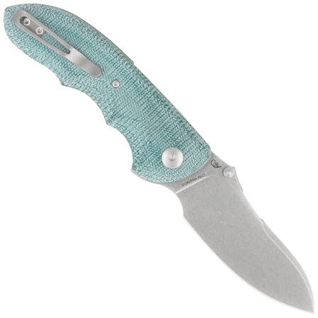Nóż składany Viper Moon Teal Green Canvas Micarta, Stonewashed MagnaCut by Fabrizio Silvestrelli (V6010TE)
