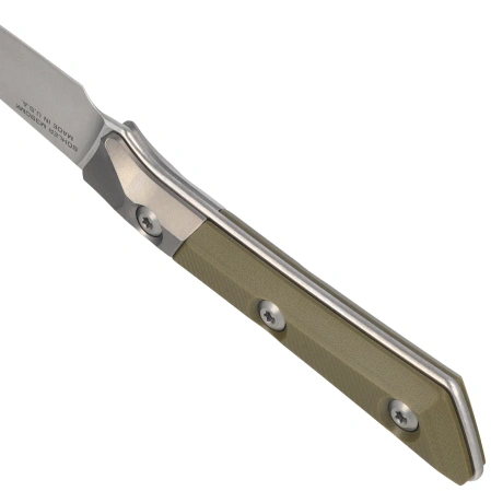 Microtech Pairing Kitchen Knife OD Green G10, Stonewashed M390MK (3500B-10OD)