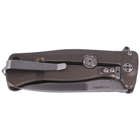 Nóż składany LionSteel SR22 Bronze Titanium, Satin Sleipner by Molletta (SR22 B)