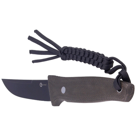 Nóż Civivi Tamashii Dark Green Micarta, Black Stonewashed by Bob Terzuola (C19046-4)