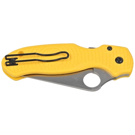 Spyderco Para 3 Salt Yellow FRN, Satin MagnaCut by Eric Glesser Knife (C223PYL)