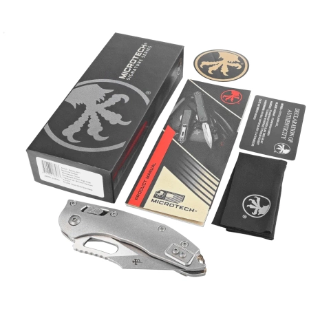 Nóż składany Microtech Marfione Select Stitch Ram-Lok S/E Titanium, Stonewashed M390MK by Borka Blades and Tony Marfione (169RL-10MS1)