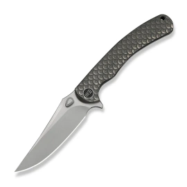 Nóż składany WeKnife Dracarys LE No 13/199 Gray Titanium, Stonewashed M390 (WE25061B-1)