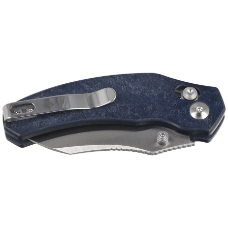 Nóż składany Kizer Mini Bulldog Blue Canyon Richlite, Satin Nitro-V by O.SHO (V3672SA3)