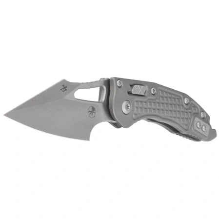 Nóż składany Microtech M-Stitch Ram-Lok S/E Natural Clear Frag Aluminium, Apocalyptic M390MK by Borka Blades and Tony Marfione (169MRL-10APFRNC)