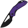 Bestechman Triassic Knife Purple G10, Black PVD 14C28N by Denis Simonutti (BMK17C)