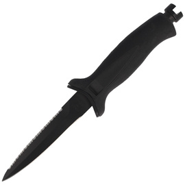 Nóż nurkowy MAC Aquatys 11 2 Black PP-TPE, Black Idroglider W 1.4060