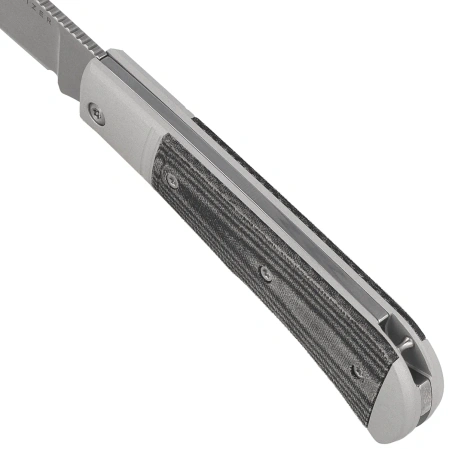 Nóż składany Kizer Trestle D Silver Aluminium / Black Norplex UltreX Micarta, Stonewashed Nitro-V by Azo (V3760A1)