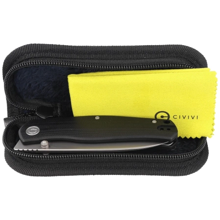 Nóż składany Civivi Sokoke Black G10, Silver Bead Blasted 14C28N by Ray Laconico (C22007-1)