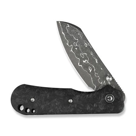 Nóż składany Civivi Crabby Shredded Carbon Fiber, Damascus by Ken Onion Jr. (C24055-DS1)