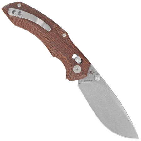 Viper Oniro Brown Burlap Micarta, Stonewashed MagnaCut by Denis Simonutti (V6012IM)