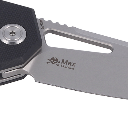 Nóż składany Kubey Knife New Vagrant Black G10, Sandblast AUS-10 (KU291A)