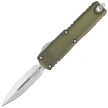 Microtech UTX-85 Gen IV D/E OTF Knife OD Green Aluminum, Stonewashed M390MK by Tony Marfione (12324-10OD)