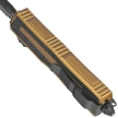 Microtech Scarab II Gen III D/E OTF Knife Tan Aluminum, Black M390MK by Tony Marfione (1280-1TA)