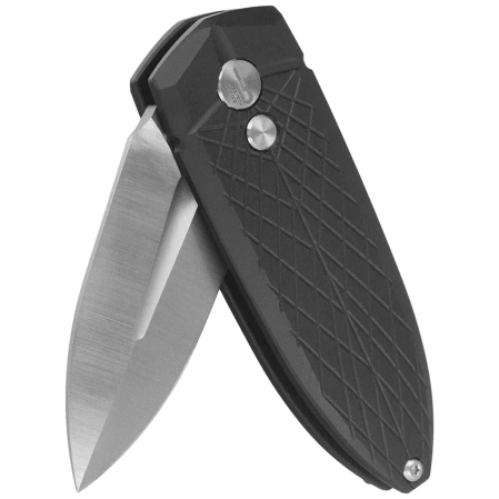 Bestech QUQU Knife Black Aluminum, Satin 14C28N by Gogo (BG57B-1)