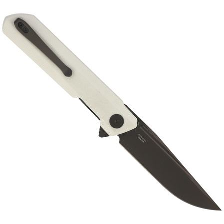 Bestechman Dundee Knife White G10, Grey PVD D2 by Ostap Hel (BMK01I)