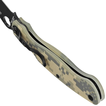 Nóż składany Spyderco Military 2 Digital Camo G10, Black DLC CPM S30V by Sal, Eric Glesser (C36GPCMOBK2)