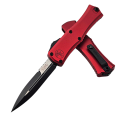 Nóż automatyczny OTF Microtech Hera II Mini Bayonet Tactical Red Aluminium, Black M390MK by Tony and Sean Marfione (1701M-1RD)