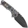 Nóż składany Medford Praetorian Genesis T Tanto Bead Blasted/Gray Titanium ''Rainbow Birds of Paradise'', Black PVD S45VN by Greg Medford