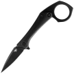 Bestech Duci Knife Black Titanium, Black Stonewashed CPM 20CV by Ostap Hel (BT2605C)