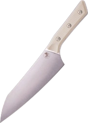 Nóż kuchenny Microtech Chef 8'' Ivory G10, Stonewashed M390MK (3000-10IV)
