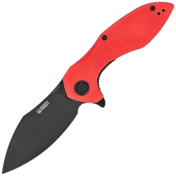 Kubey Nobel Knife Red G10, Blackwashed 14C28N (KU236P)
