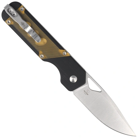 Nóż składany Kizer Militaw Black G10 / Yellow PEI, Satin 154CM by Jonathan Styles (V3634C1)