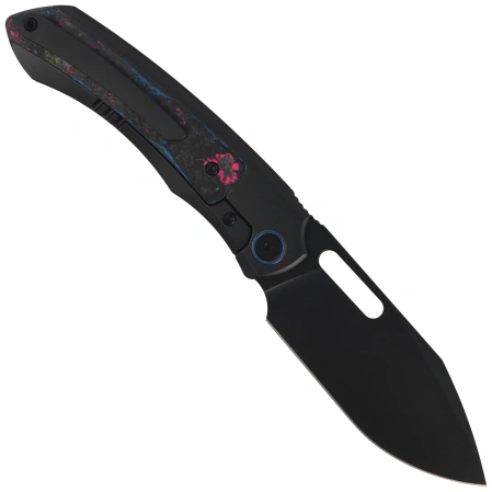 Nóż składany Remette Orca Black Titanium/Ultimate Warrior CamoCarbon, Black DLC Pearlescent M390 (ORCAURD)