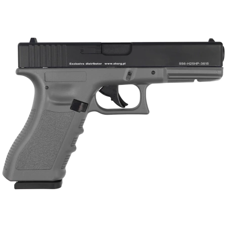 AIrgun Set 66: Niksan Defence NKS GL17 Grey Blow‑Back 4.5 mm Air Pistol, 1400 BBs, 10 CO₂ Cartridges, 100 Targets