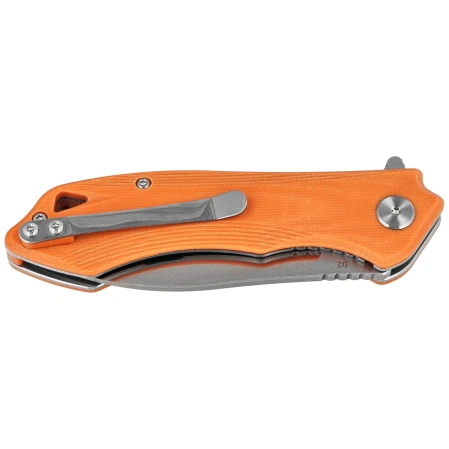 Nóż składany Bestech Beluga Orange G10, Stonewashed/Satin D2 (BG11E-2)