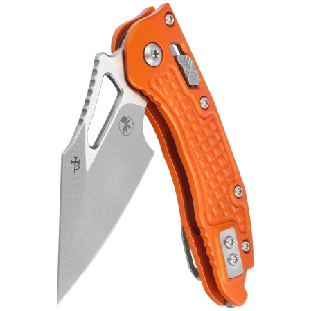 Nóż składany Microtech M-Stitch Ram-Lok S/E Orange Frag Aluminium, Stonewashed M390MK by Borka Blades and Tony Marfione (169MRL-10FROR)