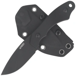 Kubey TLB I Knife Black G10, Blackwashed 14C28N by Alessandra De Santis (KU467B)