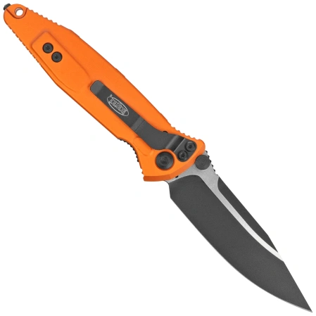 Nóż składany Microtech Socom Elite S/E-M Orange Tangerine Aluminum, Black M390MK by Tony Marfione (160-1OT)