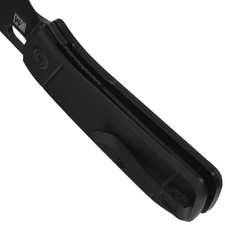 Nóż składany Kubey Hyde Black G10, Blackwashed 14C28N by Colin Maisonpierre (KU2104H)