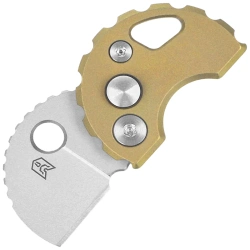 Bestechman Turtle Knife Gold Titanium, Bead Blasted 14C28N (BM20C)