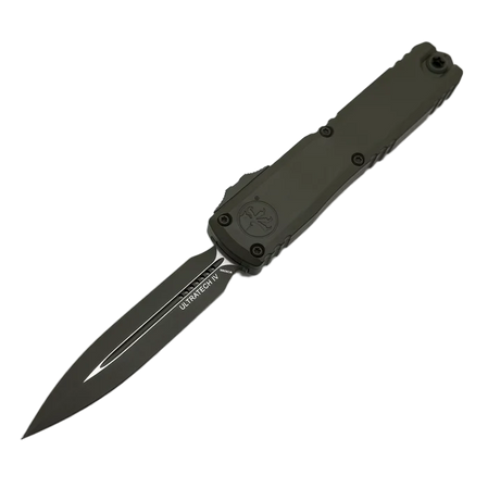 Nóż automatyczny OTF Microtech Ultratech Gen IV D/E Cerakote OD Green Aluminium, Cerakote OD Green M390MK by Tony Marfione (11224-1COD)