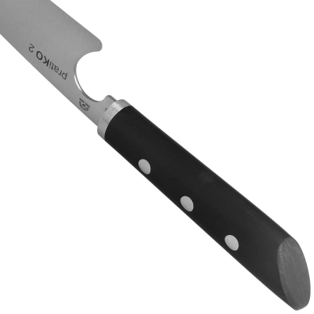 Due Cigni PratiKO 2 - Petty Kitchen Knife Black G10, Satin Sandvik 12C27 by Michele Massaro (2C 3001)