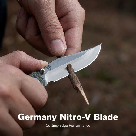 Nóż składany Civivi Clingman Green Canvas Micarta, Satin Nitro-V by Taylor Martin Best Damn EDC (C23065-4)