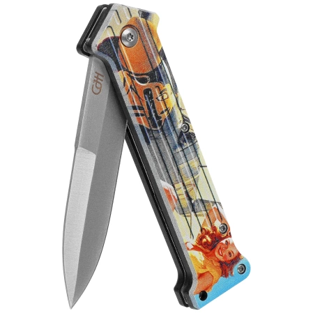 Herbertz CJH Pin Up Airplane Knife, Satin 420 (10000633)
