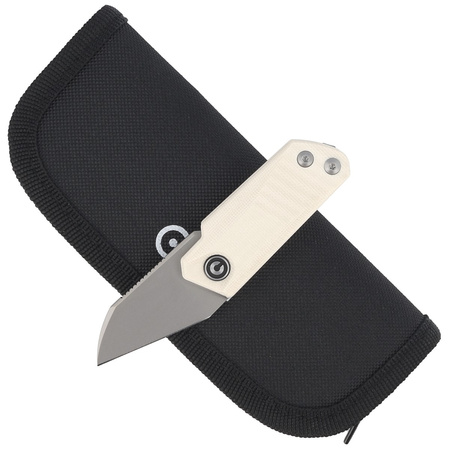 Nóż składany Civivi Ki-V Ivory G10, Silver Bead Blasted 9Cr18MoV by Ostap Hel (C2108C)