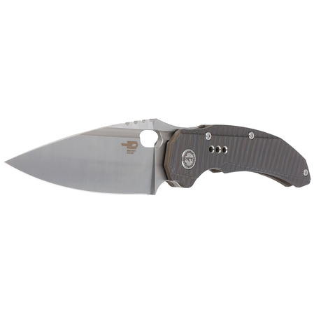 Nóż składany Bestech Exploit Tiger Texture Titanium, Satin CPM S35VN by Todd Knife and Tool (BT2005D)