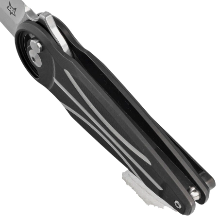 Fox Saturn Black Titanium, Satin M390 by Denis Simonutti knife (FX-551 TI)