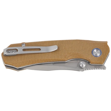 Nóż składany Remette Rhino Micarta, Stonewashed 14C28N (MC26A)