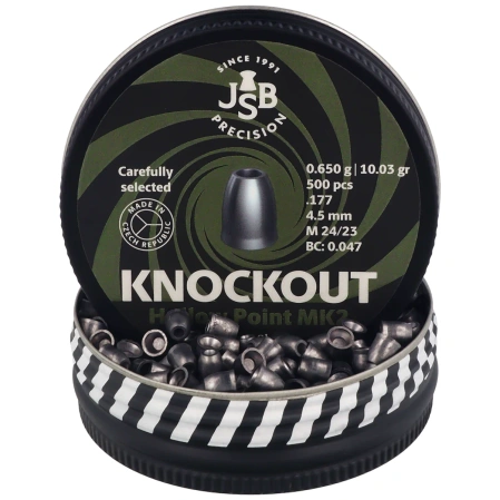 Śrut JSB Slug KnockOut MKII .177 / 4.51 mm, 0.651 g, 200 szt. (546224-500)