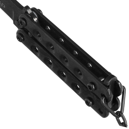 Nóż składany motylek brelok Third Decor Habitat K2824N Black Stainless Steel, Black Stainless Steel (TH-K2824N)